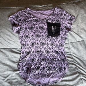 Disney Parks Haunted Mansion Purple and Black T-Shirt